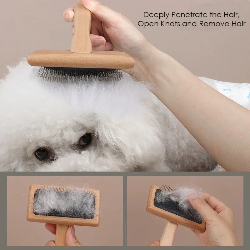 Pet Hair Removal Comb Dog Cat Slicker Brush Pet Hair Knotting Remover Comb for Cats Dogs Puppy Grooming Tool Cat Dog Accessories