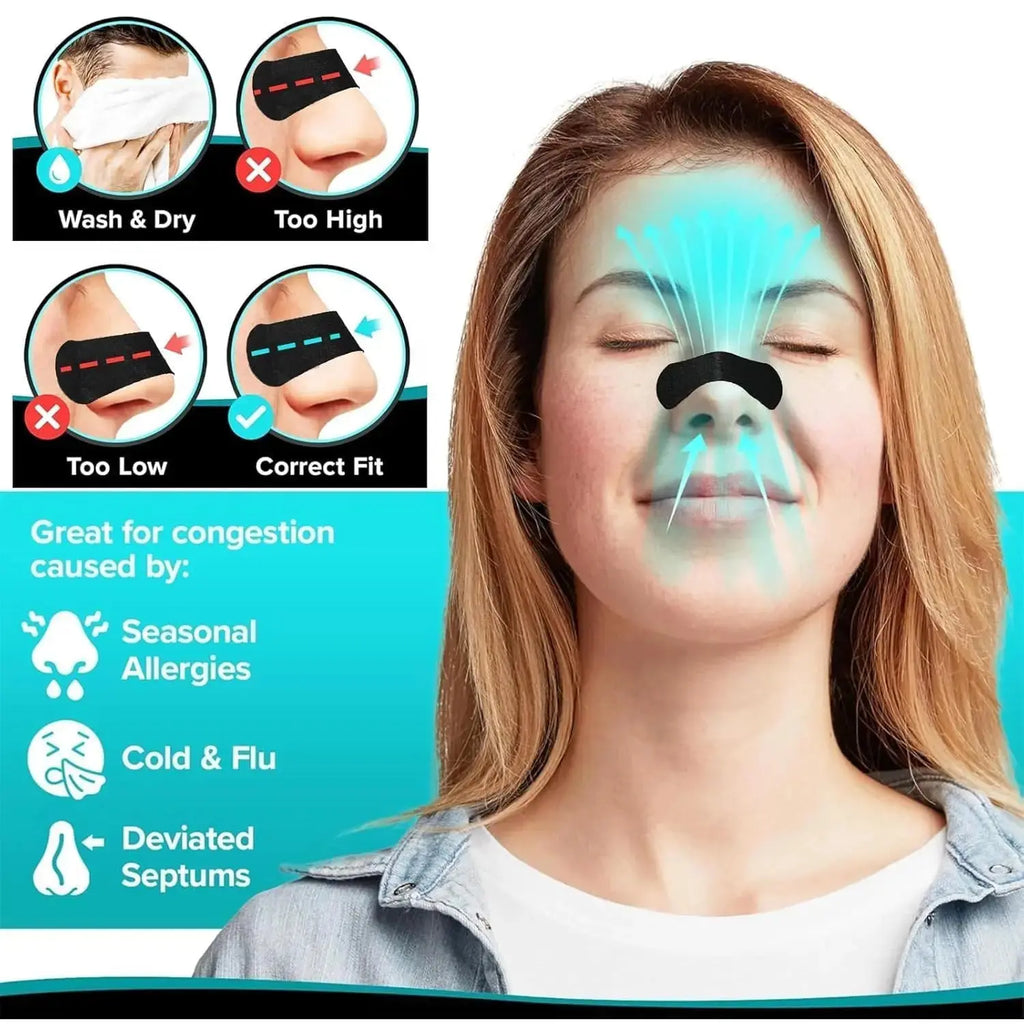 Breathing Support Nasal Strips for Sleep & Sports Zippmart