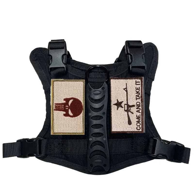 Cat Puppy Tactical Vest Training Harness Adjustable Military Outdoor Working Cat Harness  Dog Accessories for Small Dogs