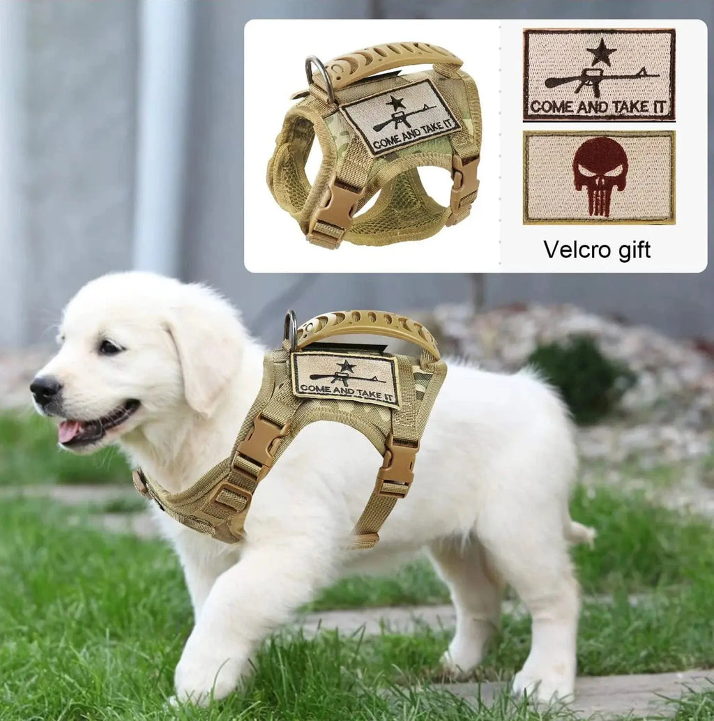 Adjustable Tactical Dog Vest Harness Zippmart