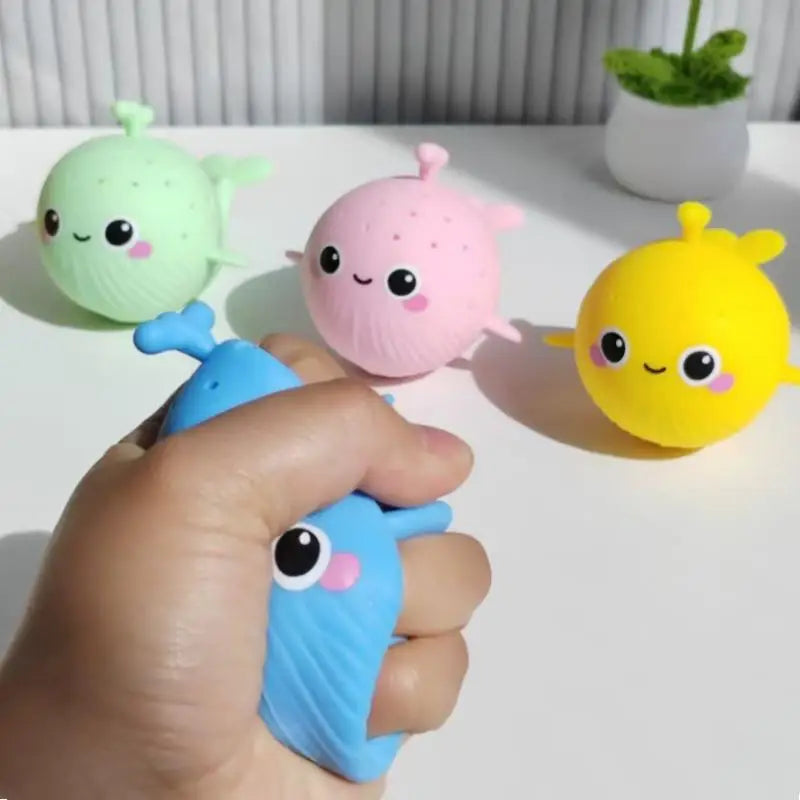Baby Bath Toy – Squishy Whale Sponge Water Toy for Kids
