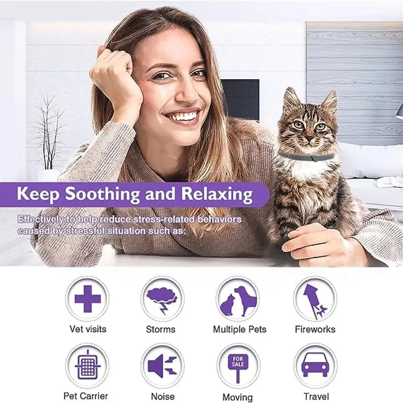 Calming Pheromone Collars for Dogs & Cats Zippmart