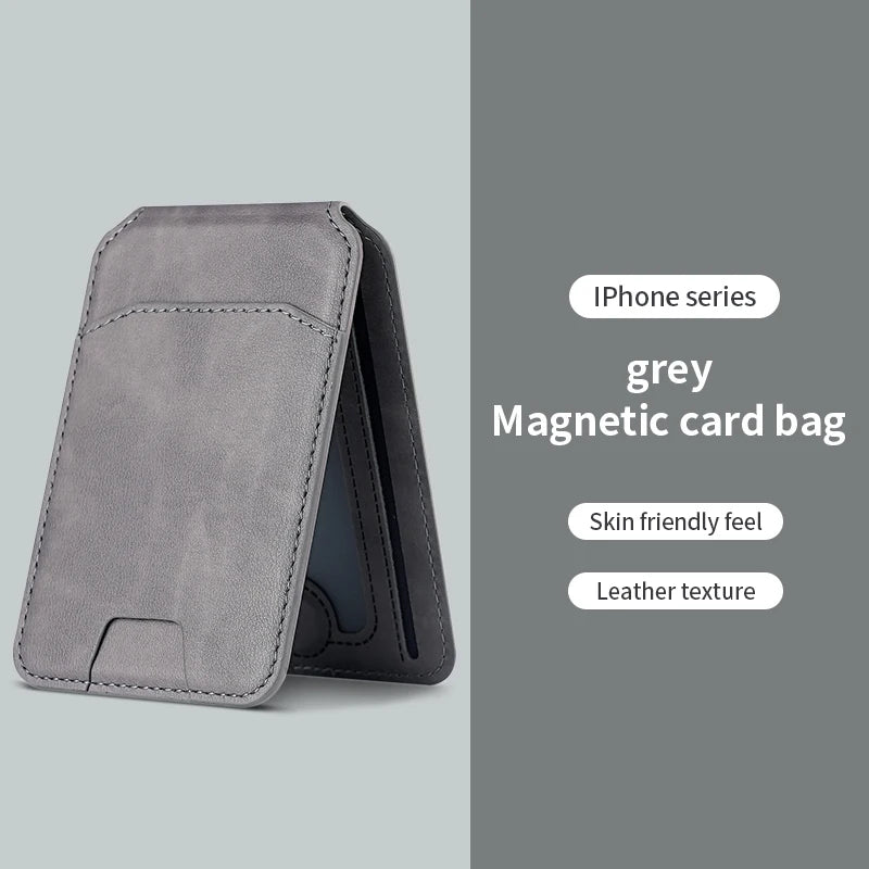 Luxury MagSafe Magnetic Leather Wallet Case – Card Holder Cover for iPhone 16/15/14/13/12
