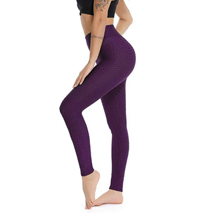Women Seamless Push Up Leggings High Waist Anti Cellulite Peach Lift Yoga Pants Zippmart
