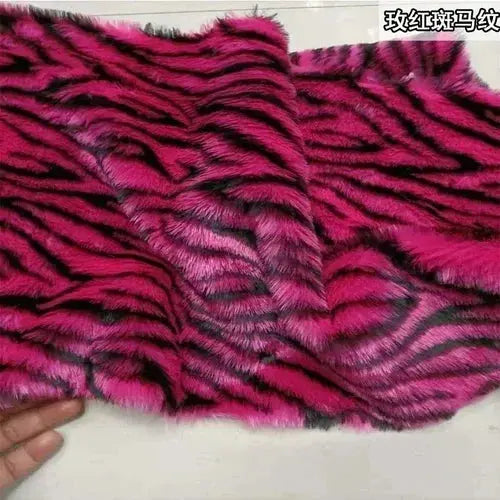 Leopard Print Faux Fur Fabric Zippmart