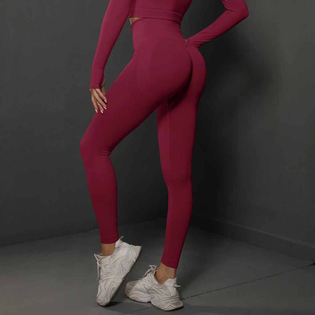 Seamless High Waist Booty Lifting Leggings For Women Yoga Fitness Zippmart