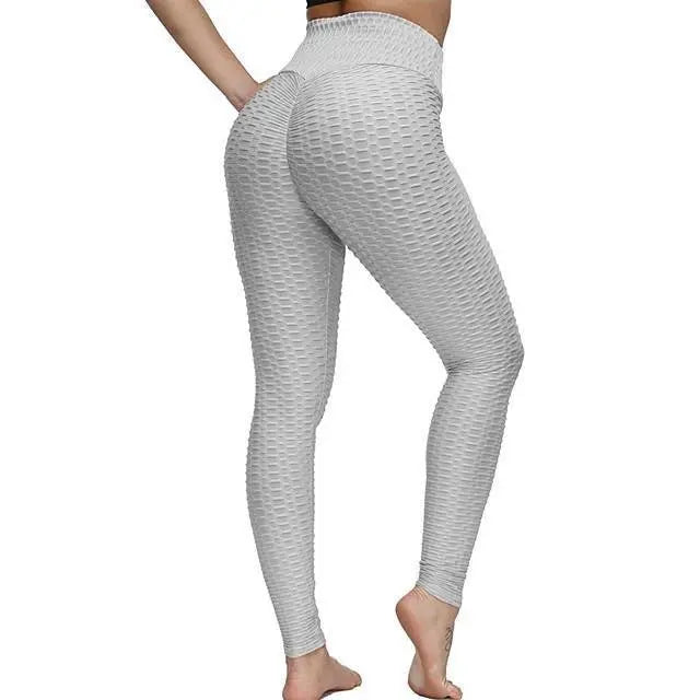 Women Seamless Push Up Leggings High Waist Anti Cellulite Peach Lift Yoga Pants Zippmart